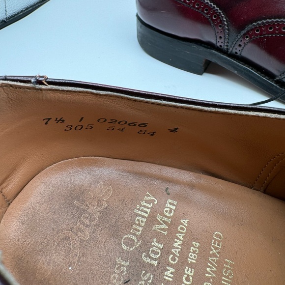 Vtg Dack’s size 7 1/2 made in Canada - Picture 4 of 6